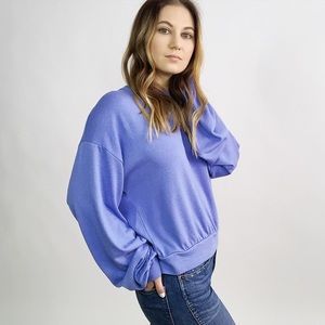 Wilfred periwinkle sweatshirt